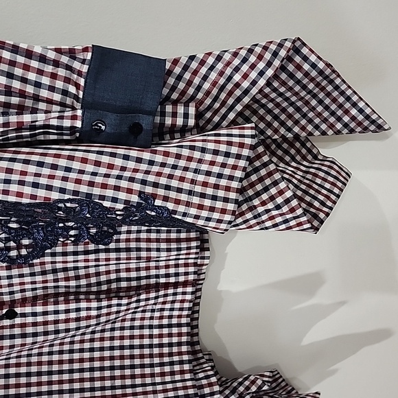 Antonio Marras Check Embellished Shirt (SZ 40) - Picture 4 of 17